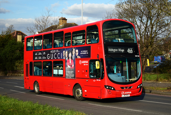 Route 466, Arriva London, DW504, LJ62BZV, Shirley