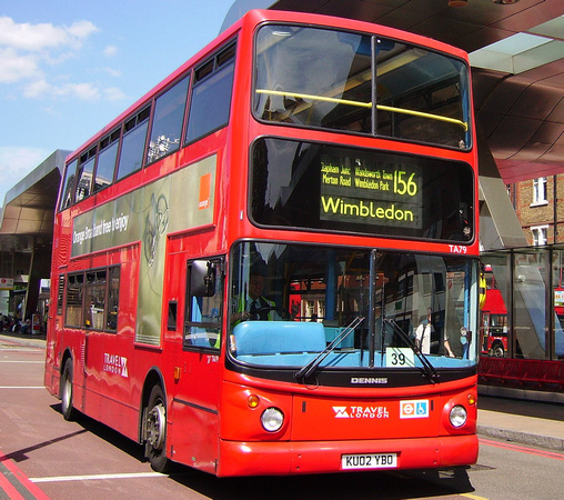 Route 156, Travel London, TA79, KU02YBO, Vauxhall