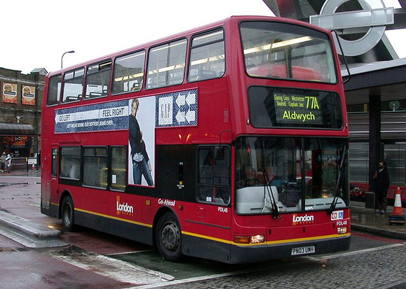 Route 77A, London General, PDL48, PN03UMH, Vauxhall