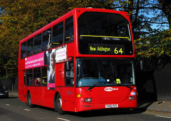 Route 64, Metrobus 433, YV03PZY, Croydon