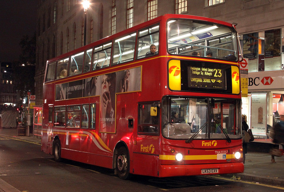 Route 23, First London, TNA33357, LK53EXV, Charing Cross