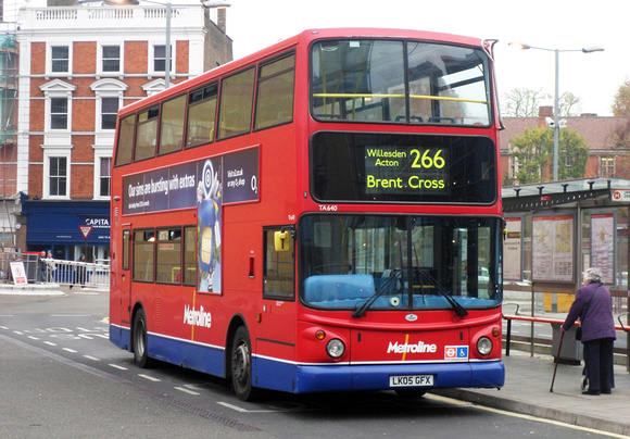 Route 266, Metroline, TA640, LK05GFX, Hammersmith