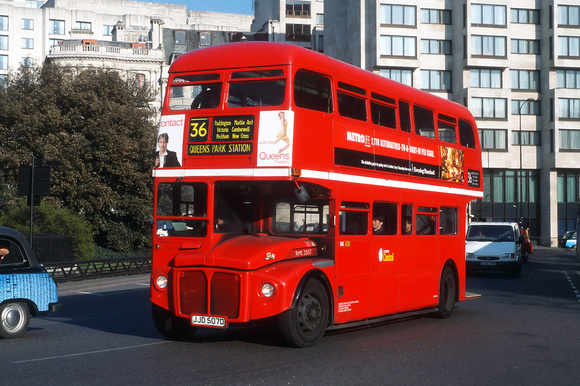 Route 36, London Central, RML2507, JJD507D, Marble Arch
