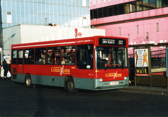 Route 322, South London Buses, DRL153, L153WAG, Elephant & Castle