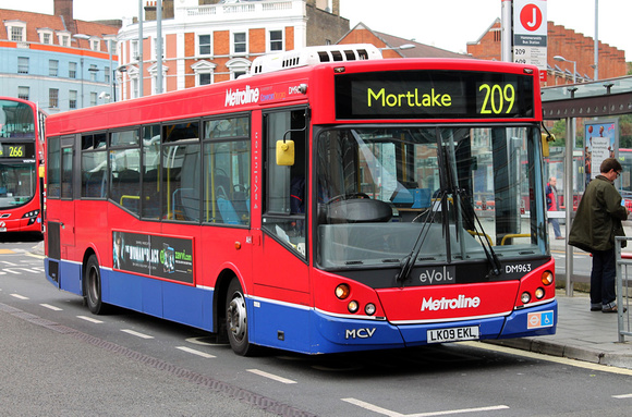 Route 209, Metroline, DM963, LK09EKL, Hammersmith