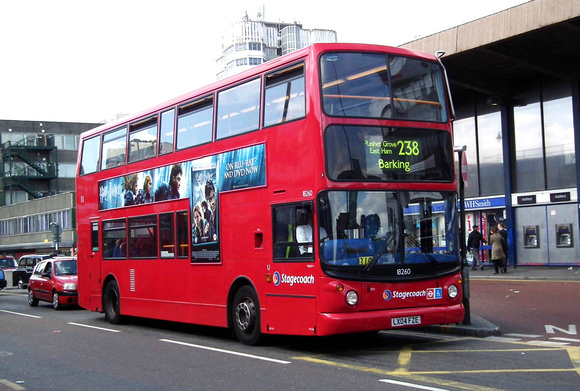 Route 238, Stagecoach London 18260, LX04FZE, Barking