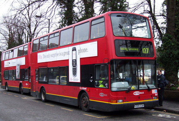 Route 127, Metrobus 865, X595EGK, Purley