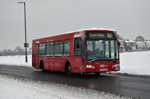 Route 202, Metrobus 705, PN07KRX, Blackheath Common