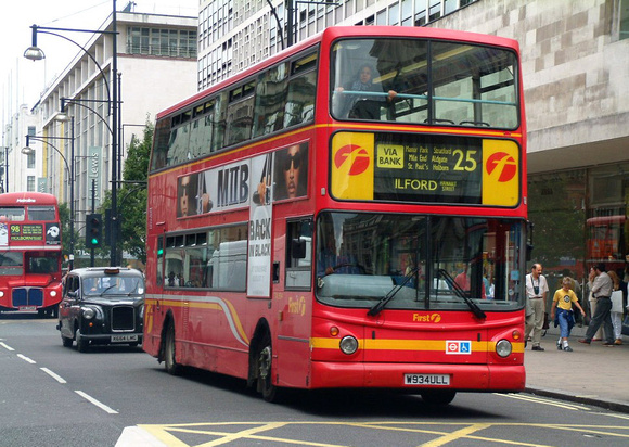 Route 25, First London, TAL934, W934ULL, Oxford Street