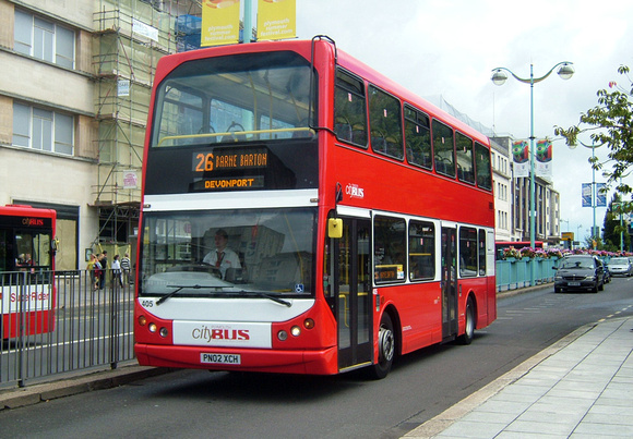 Route 26, Plymouth Citybus 405, PN02XCH, Plymouth