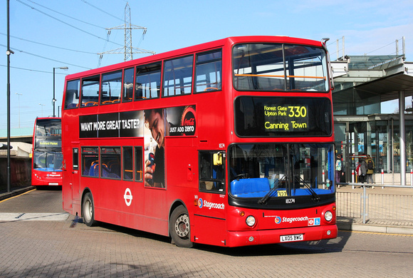 Route 330, Stagecoach London 18274, LX05BWG, Canning Town