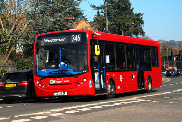 Route 246, Stagecoach London 36572, LX13CZP, Westerham