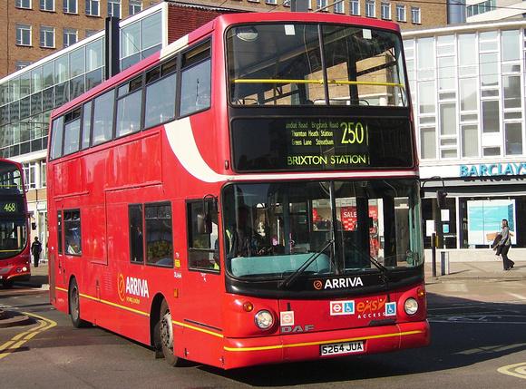 Route 250, Arriva London, DLA64, S264JUA, Croydon