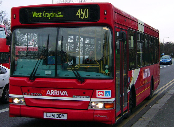 Route 450, Arriva London, PDL57, LJ51DBY, Crystal Palace