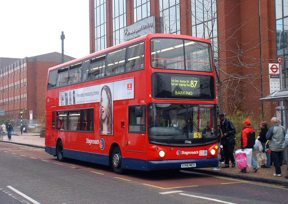 Route 87, Stagecoach London 17146, V146MEV, Romford