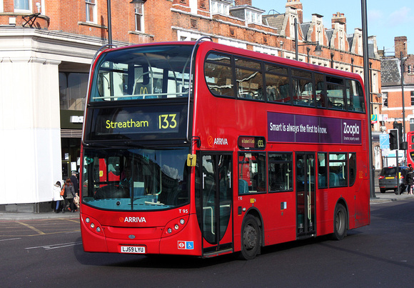 Route 133, Arriva London, T95, LJ59LYU, Brixton