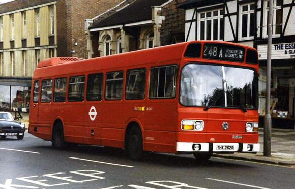 Route 248A, London Transport, LS262, THX262S, Upminster