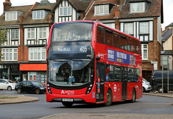 Route 405, Arriva London, HT24, SK70BVD, Purley