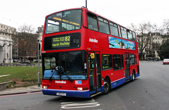 Route 82, Metroline, TPL248, LN51KYC, Marble Arch