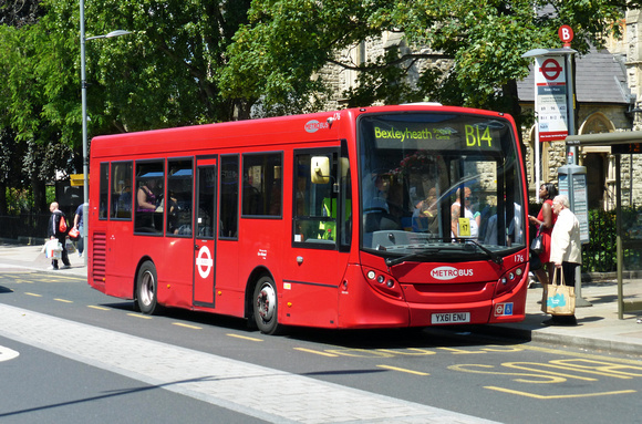 Route B14, Metrobus 176, YX61ENU, Bexleyheath