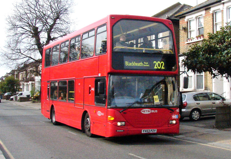 London Bus Routes Route 202 Blackheath, Royal Standard Crystal Palace