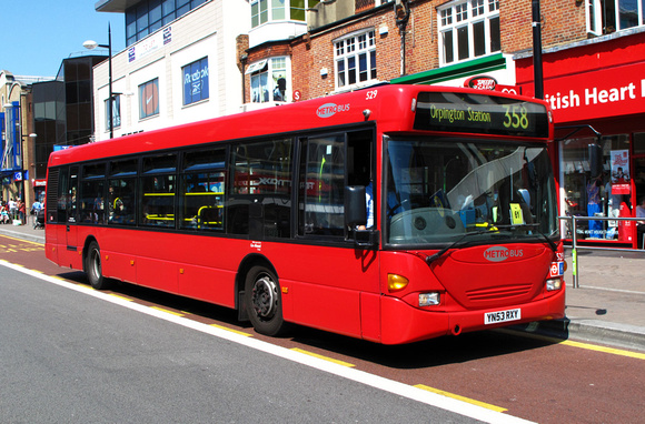 Route 358, Metrobus 529, YN53RXY, Bromley