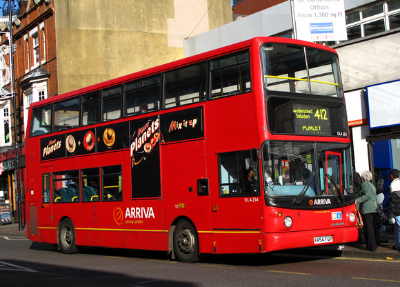 Route 412, Arriva London, DLA254, X454FGP, Croydon