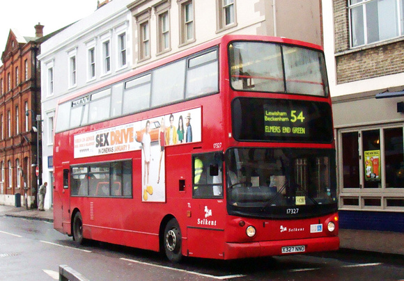 Route 54, Selkent ELBG 17327, X327NNO, Woolwich