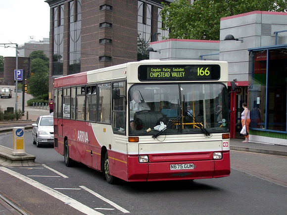 Route 166, Arriva London, LDR5, N675GUM, Croydon