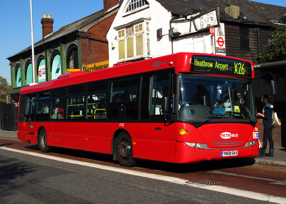 Route X26, Metrobus 565, YN08OAX, Croydon