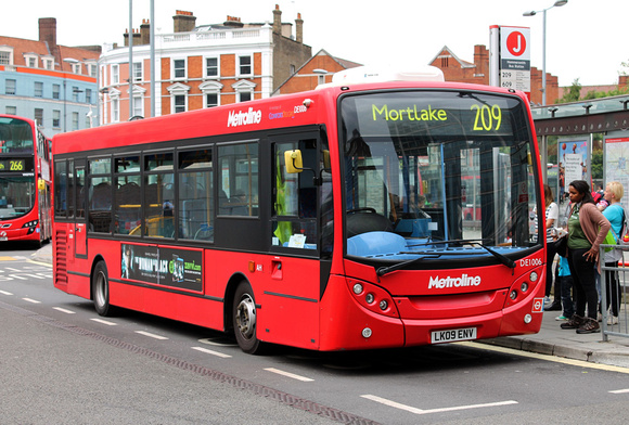 Route 209, Metroline, DE1006, LK09ENV, Hammersmith