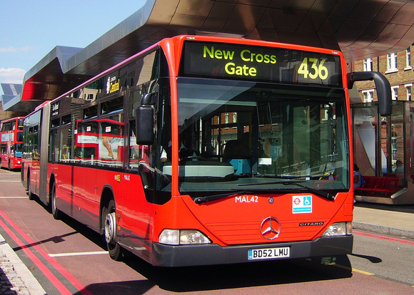 Route 436, London Central, MAL42, BD52LMU, Vauxhall