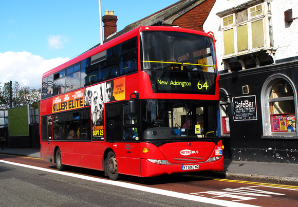 Route 64, Metrobus 963, YT59DYG, East Croydon