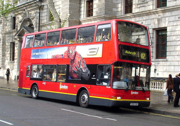 Route 87, London General, PVL201, X501EGK, Westminster
