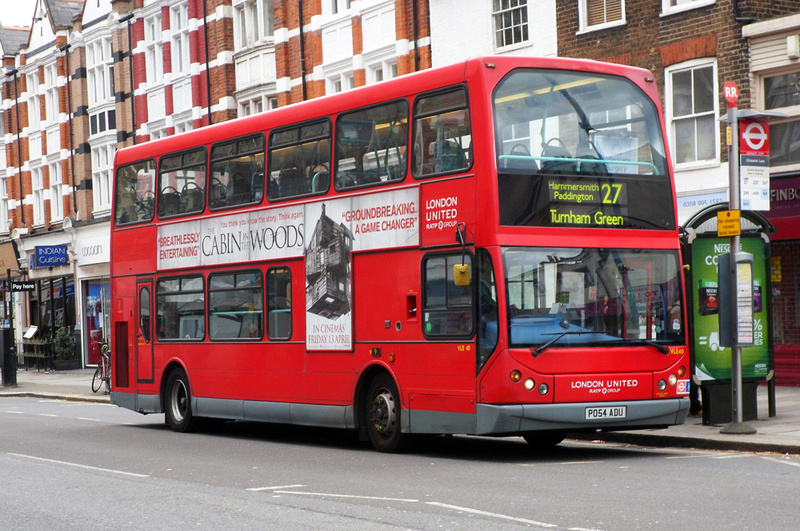 London Bus Routes | Route 27: Chalk Farm - Hammersmith | Route 27 ...