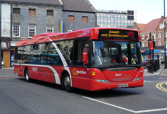 Route X70, Go North East 5250, NK56KHW, Newcastle