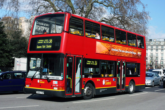 Route 36, London Central, PVL220, Y802TGH, Marble Arch