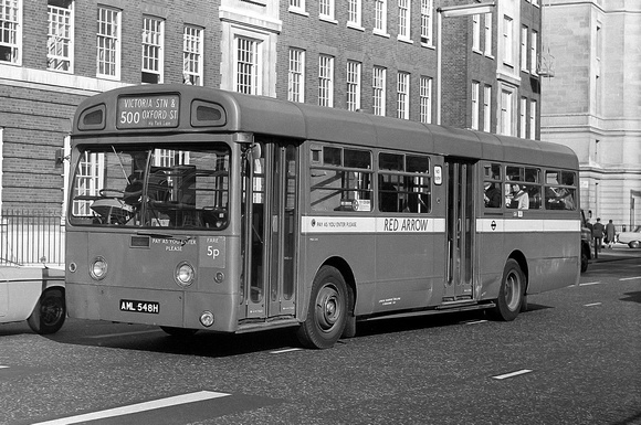 Route 500, London Transport, MBA548, AML548H