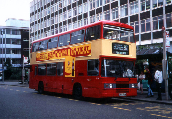 Route 312, South London Buses, L166, D166FYM, Croydon