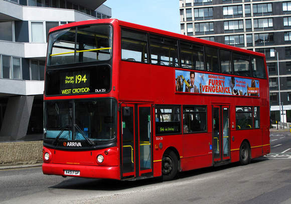 Route 194, Arriva London, DLA251, X451FGP, Croydon