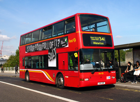 Route 341, First London, TNL33077, LN51GNF, Waterloo