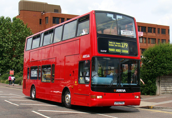 Route 279, Arriva London, DLP87, LF02PKC, Waltham Cross