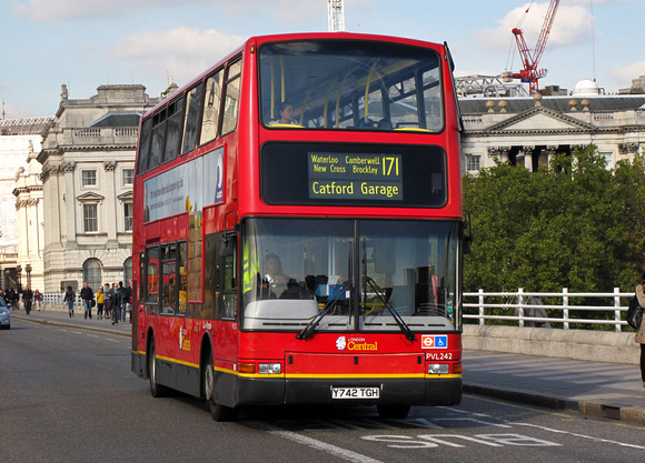 Route 171, London Central, PVL242, Y742TGH, Waterloo