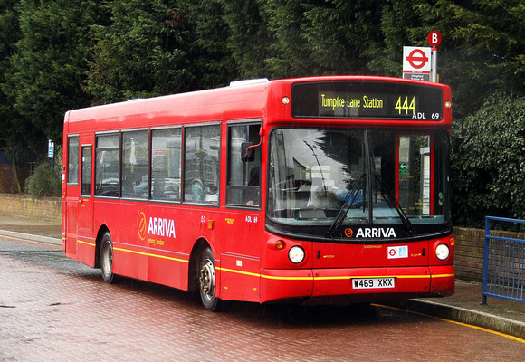 Route 444, Arriva London, ADL69, W469XKX, Chingford