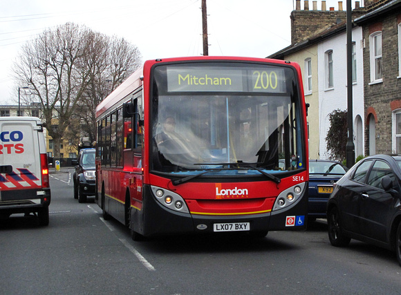 Route 200, London General, SE14, LX07BXY, Merton