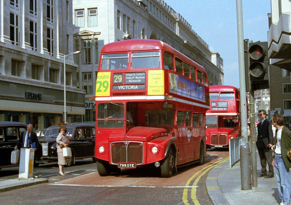Route 29, London Transport, RM1799, 799DYE
