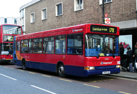 Route 178, Stagecoach London 34552, LV53LGG, Woolwich