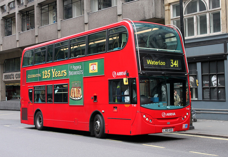 London Bus Routes | Route 341: Lea Valley Tesco - Waterloo | Route 341 ...