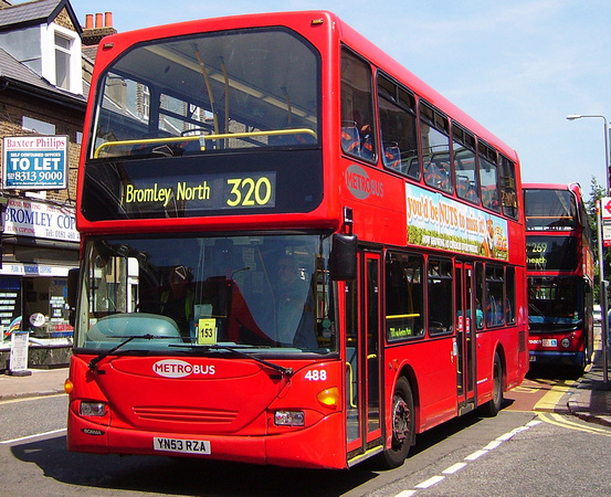 Route 320, Metrobus 488, YN53RZA, Bromley