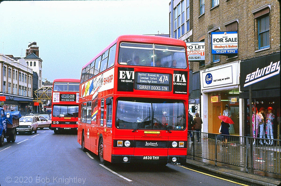 Route 47A, London Transport, T1030, A630THV, Lewisham